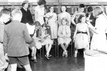 Nuneaton.  Children's Library, play-reading