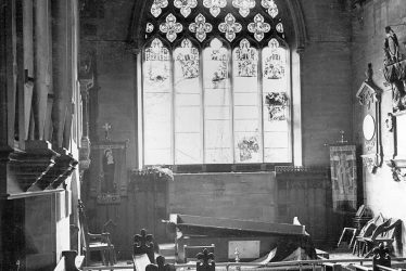 Nuneaton.  St  Nicolas church bomb damage