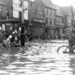 Nuneaton.  Market Place, during floods