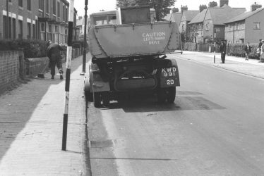 Nuneaton.  Road cleaning vehicle