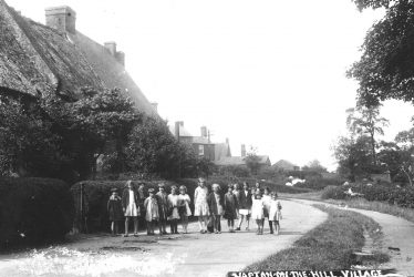 Napton on the Hill.  Group of village children