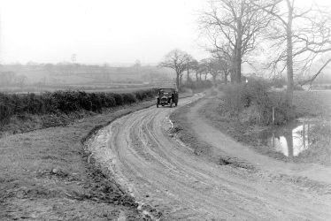 Ansley.  Road works