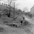 Ansley.  Road works