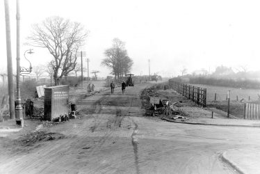 Ansley.  Road works