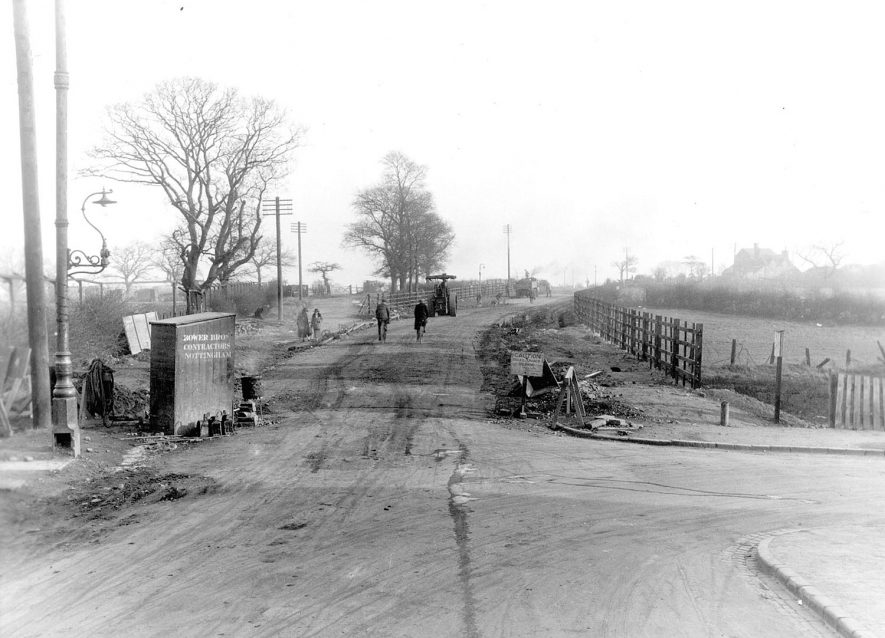 Road works, Ansley.  1925 |  IMAGE LOCATION: (Nuneaton Library)