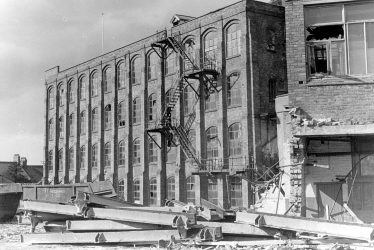 Attleborough.  Lister & Co. Ltd Mills, during demolition