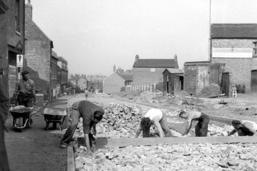 Bedworth.  Road works