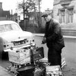 Bedworth.  Man selling apples