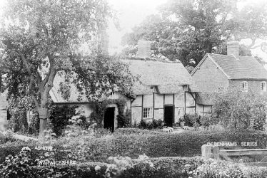 Ashow.  Timber framed thatched cottages