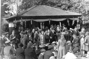 Nuneaton.  Riversley Park on V.E. Day
