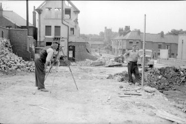 Nuneaton.  New Road, work on construction of road