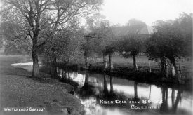 River Cole from the bridge at Coleshill.  1910s |  IMAGE LOCATION: (Warwickshire County Record Office)