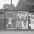Atherstone.  Grendon Terrace, advertising hoarding in