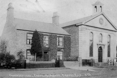 Nuneaton.  Chapel End, Congregational chapel and manse