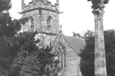 Lea Marston.  Church and cross