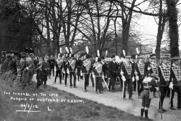 Ragley Hall.  Funeral of Marquis of Hertford