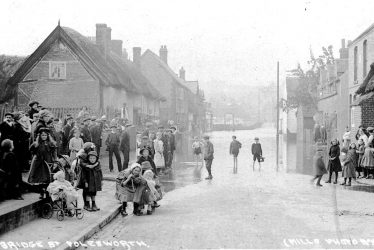 Polesworth.  Bridge Street, floods