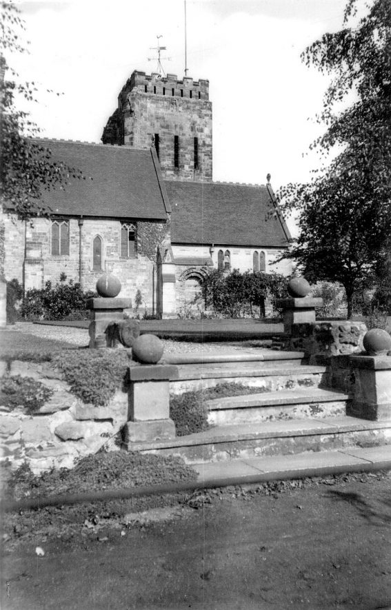 St Editha's parish church, Polesworth.  1920s |  IMAGE LOCATION: (Warwickshire County Record Office)
