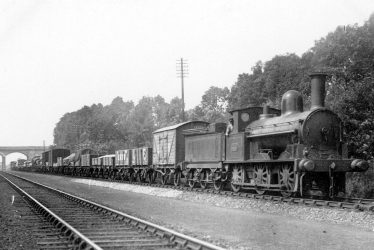 Shilton.  L.N.W.R. 0-6-0 goods train