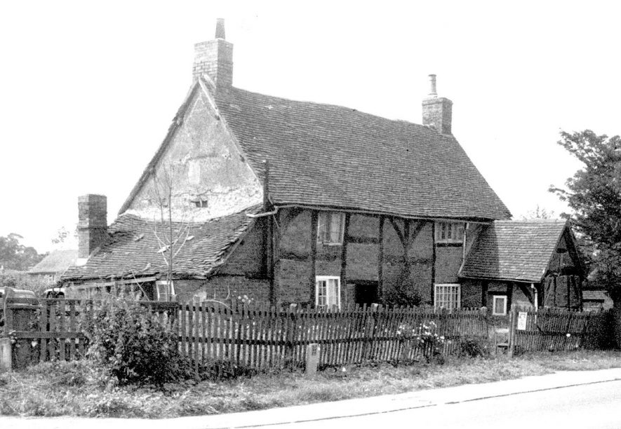 The Forge, The Green, Shustoke which was demolished in 1966. |  IMAGE LOCATION: (Warwickshire County Record Office)