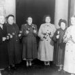 Cubbington.  Darby & Joan Club, handbell ringers