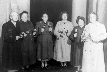 Cubbington.  Darby & Joan Club, handbell ringers