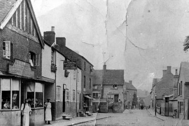 Cubbington.  Queen Street and High Street