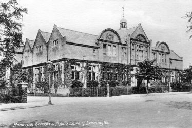 Leamington Spa.  Municipal schools and public library
