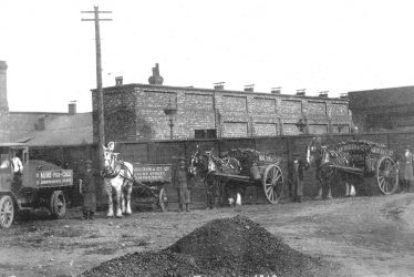 Leamington Spa.  Milverton Station, coal delivery