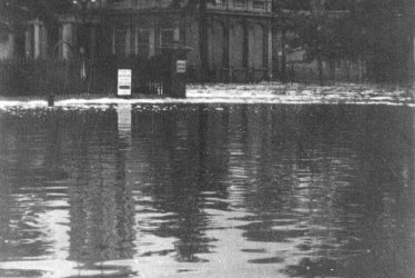 Leamington Spa.  Royal Pump Rooms, flooding