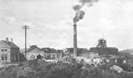 Baddesley Collieries. Colliery buildings with shaft head and chimney.  1930s |  IMAGE LOCATION: (Warwickshire County Record Office)