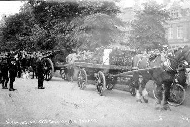 Leamington Spa.  Cart horse parade