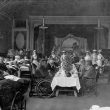 Leamington Spa.  Nurses and patients