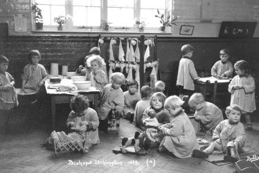 Bishops Itchington.  Infant schoolchildren at play