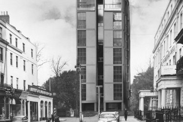 Leamington Spa.  Parade, proposed block of flats