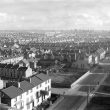 Leamington Spa.  Brunswick Street, view from the flats