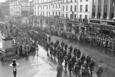 Leamington Spa.  Civil defence "Stand-down" Parade