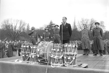 Leamington Spa.  Anthony Eden at Civil Defence parade
