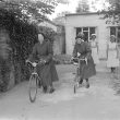 Leamington Spa.  Nurses with bikes