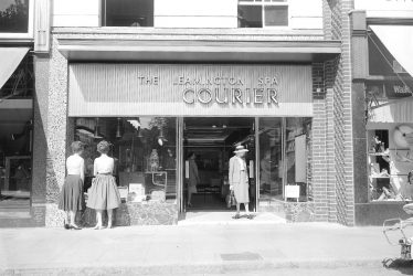 Leamington Spa.  Courier shop