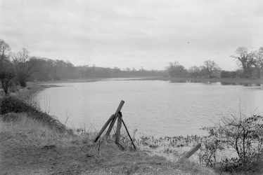 Leamington Spa.  Welch's Meadow under flood water