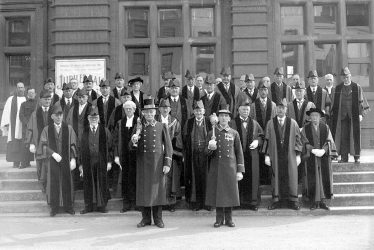 Leamington Spa.  Members of Town Council robed
