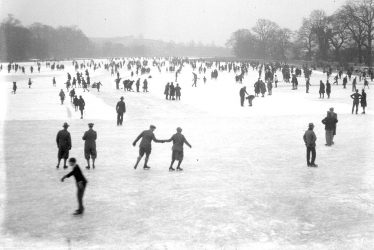 Leamington Spa.  Welch's Meadow, skaters