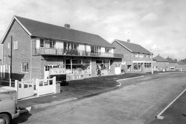 Cubbington.  Kelvin Road, shops