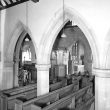Lillington.  Church interior pews and pulpit