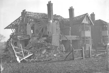 Lillington.  Lonsdale Road, bomb damage