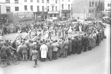 Warwick.  Market Square. Folk Dancing