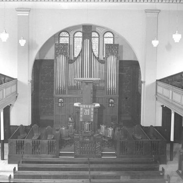 Leamington Spa.  Congregational Chapel, interior