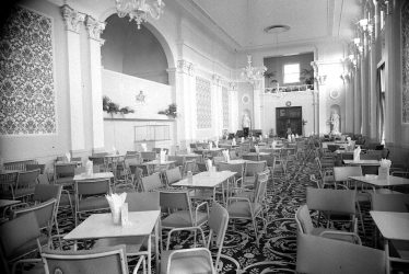Leamington Spa.  Pump Rooms, tea room