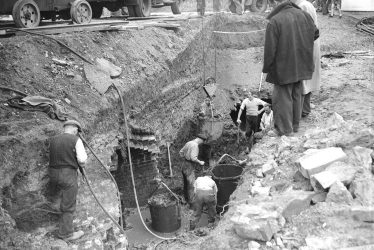 Leamington Spa.  Mill Bridge, excavations